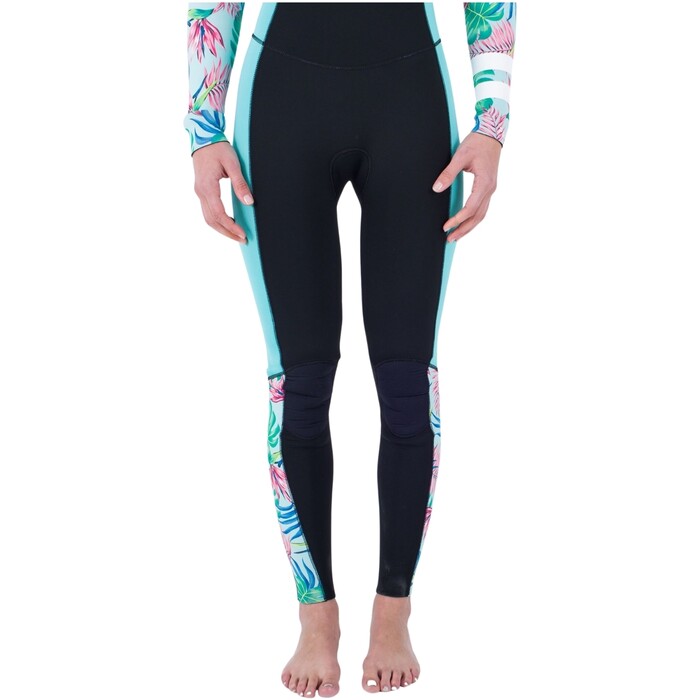 2024 Hurley Womens Plus Printed 4/3mm Chest Zip Wetsuit WFS0012433 - Java Tropical